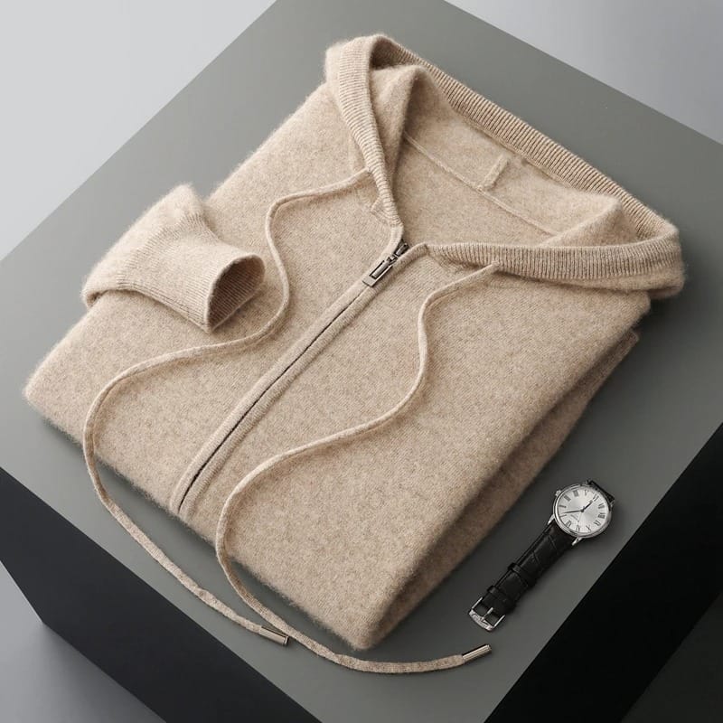 Cashmere Zip-Hoodie