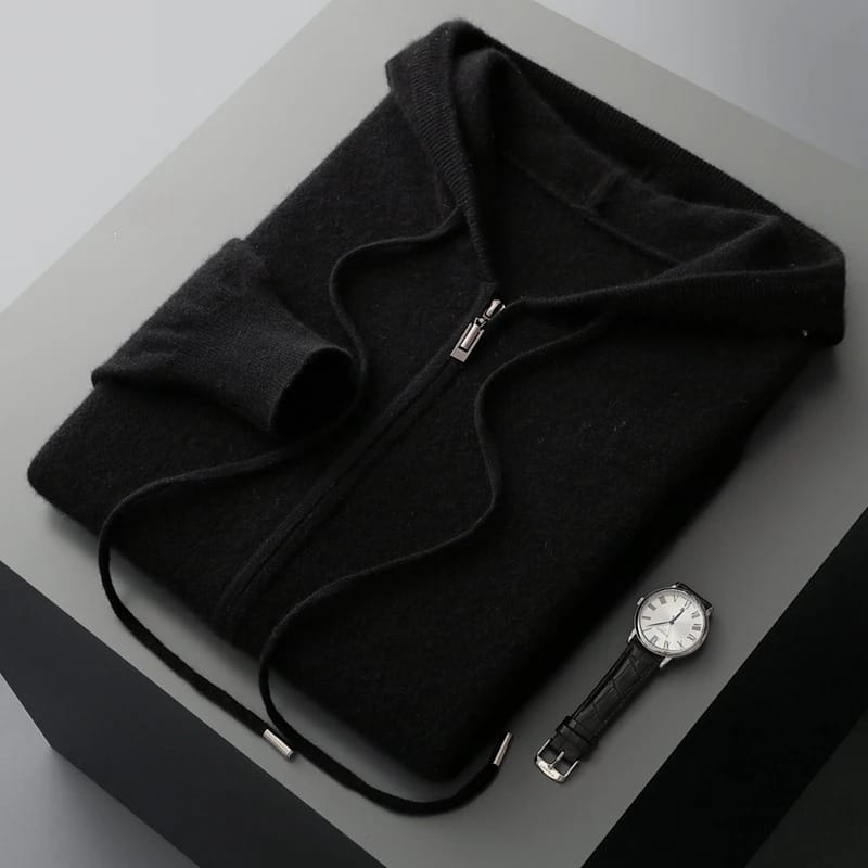 Cashmere Zip-Hoodie