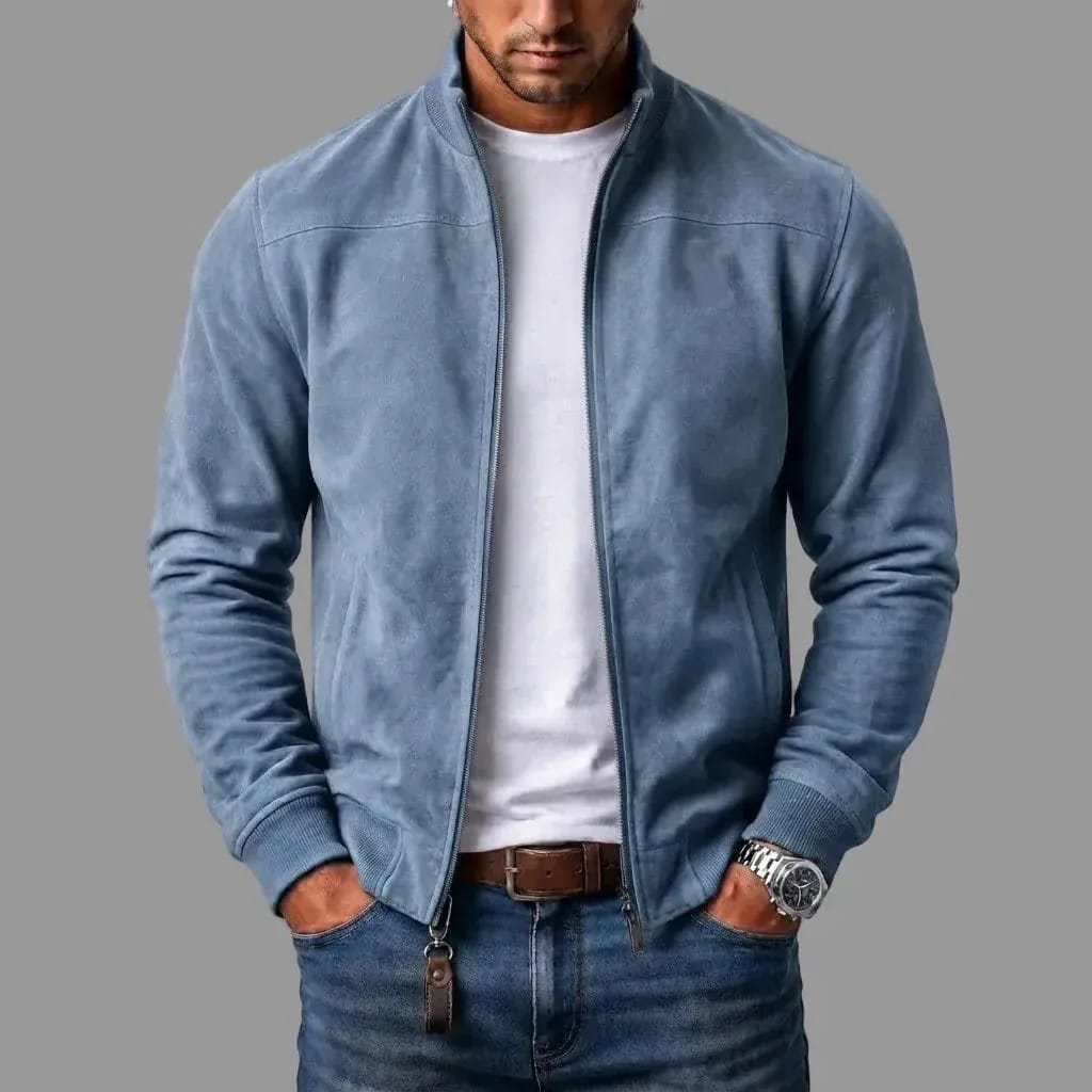 Suede Bomber Jacket