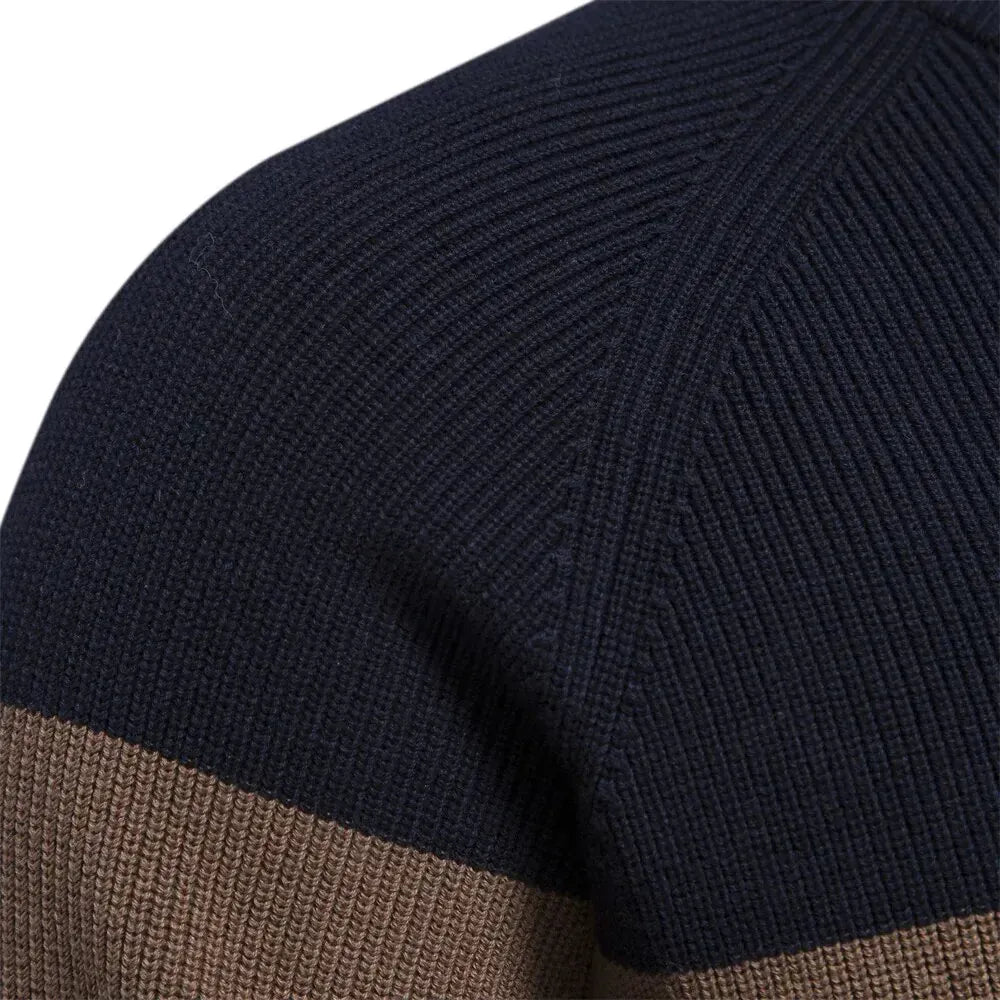 Colorblock Zip Cardigan