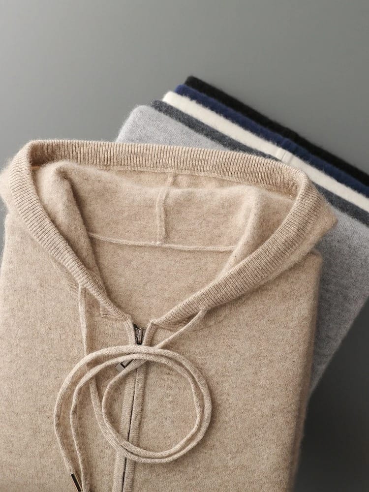 Cashmere Zip-Hoodie