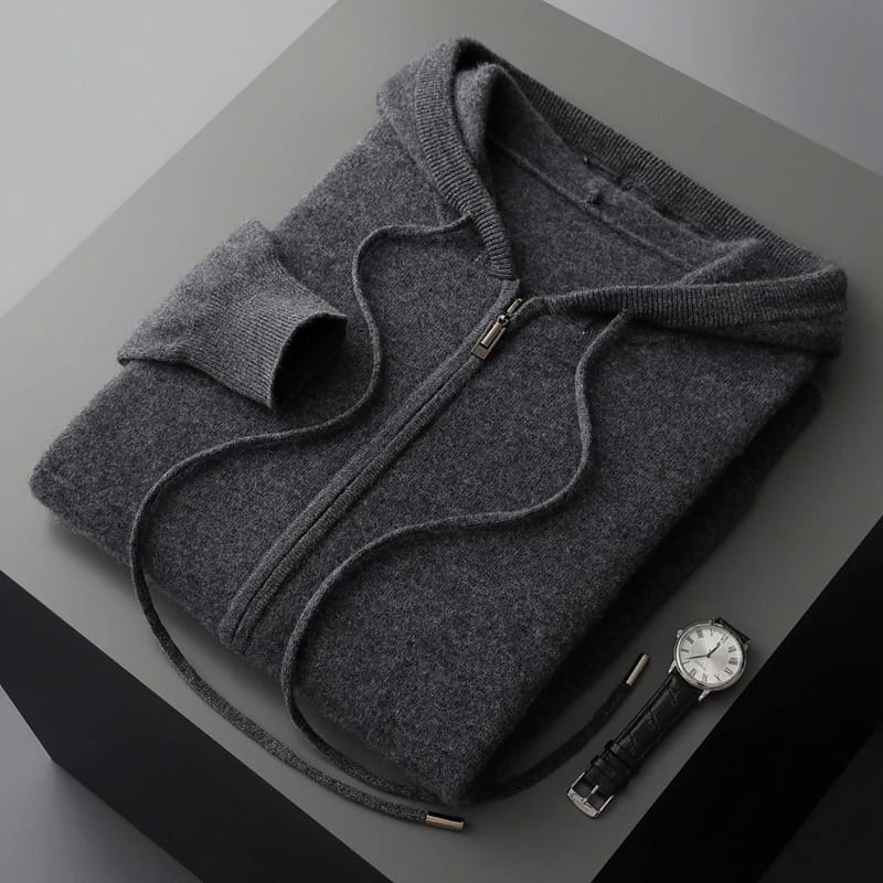 Cashmere Zip-Hoodie