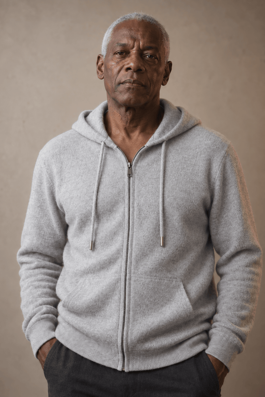 Cashmere Zip-Hoodie
