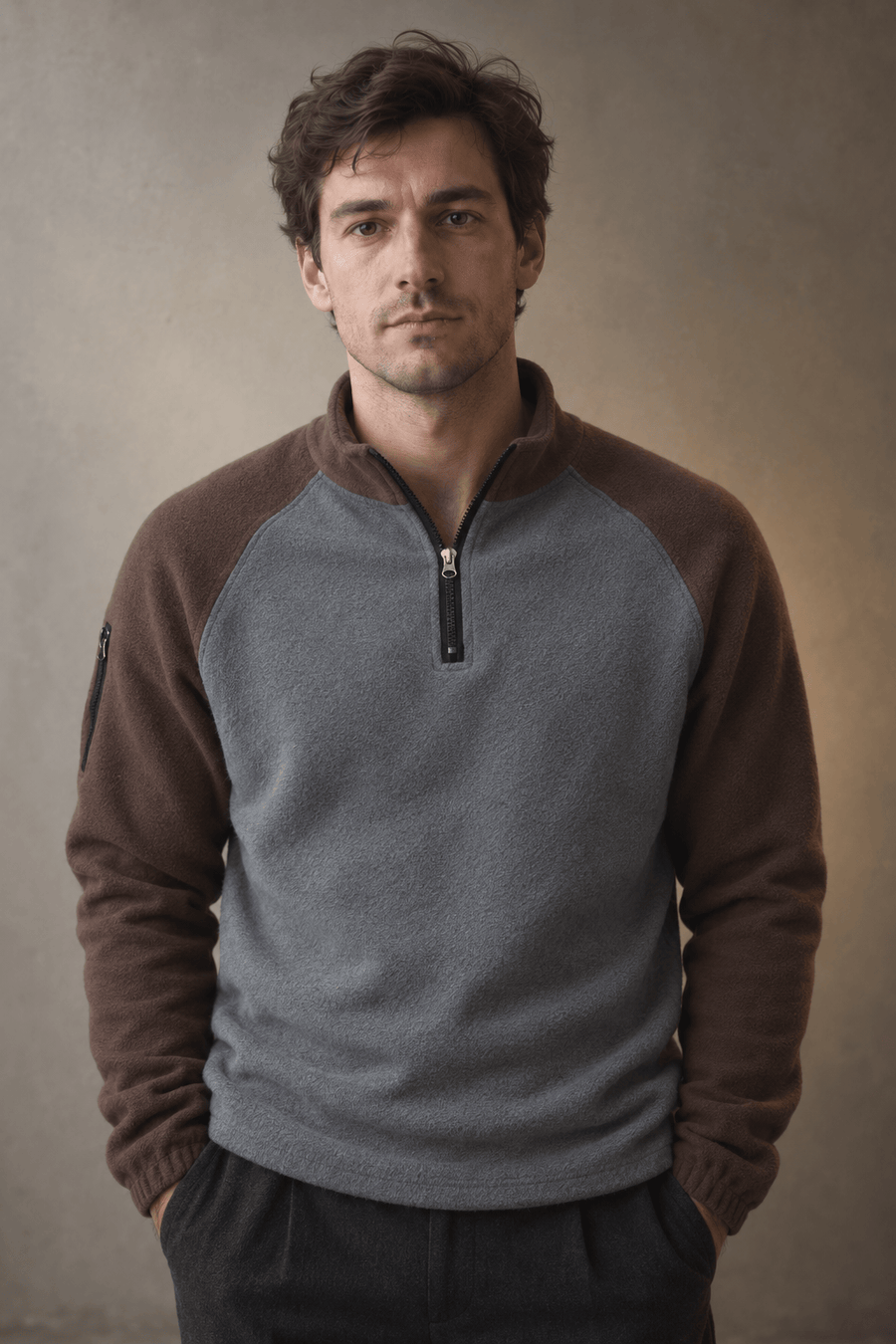 Zip-Up Fleece Sweater