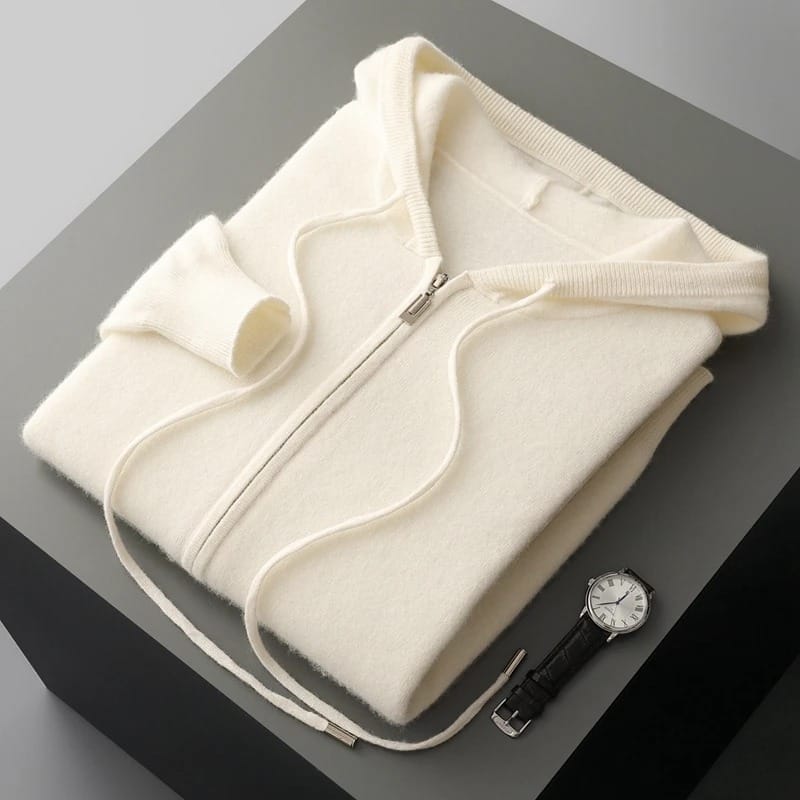 Cashmere Zip-Hoodie