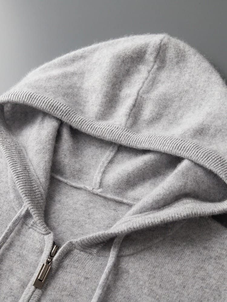 Cashmere Zip-Hoodie