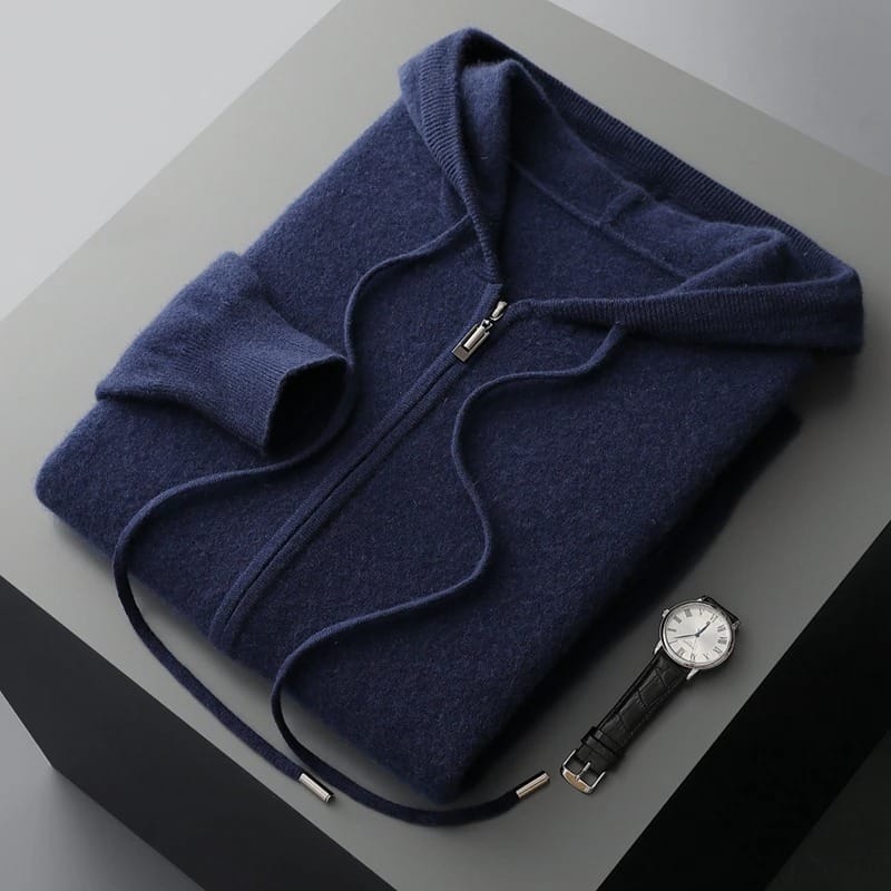 Cashmere Zip-Hoodie