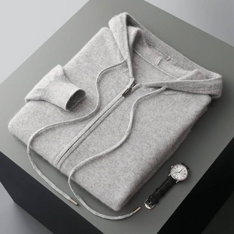 Cashmere Zip-Hoodie