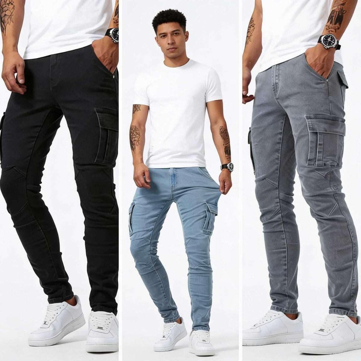 Cargo Denim Jeans