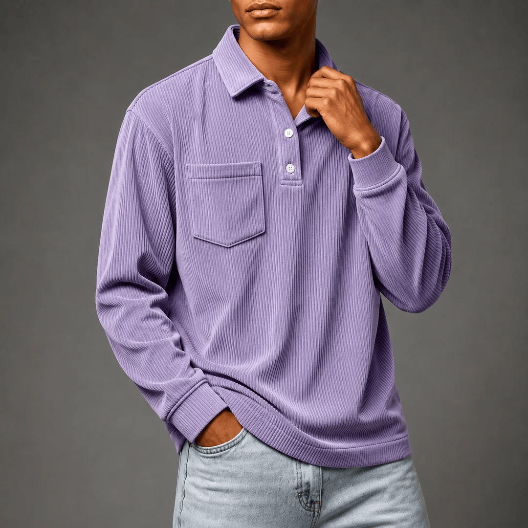 Corduroy Polo Sweater
